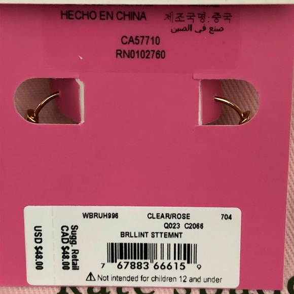 Kate Spade ♠️ brilliant mini Pave’ Huggie earrings - Picture 3 of 3